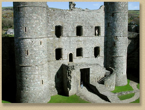 Harlech Castle - Back of gatehouse